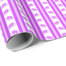 Papel De Presente Mamute Fluorescente 