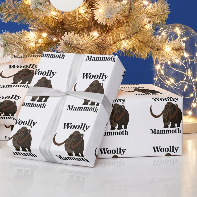 Papel De Presente Mamute Lanoso  (Feriados)