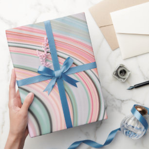 Papel De Presente manchas cor-de-rosa-marmoreado pastel ombre