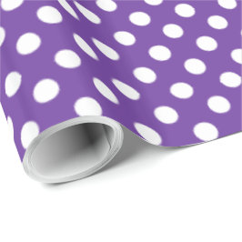 Papel De Presente Manchas Púrpura Coração