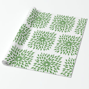 Papel De Presente Mandala Art Green Chilps