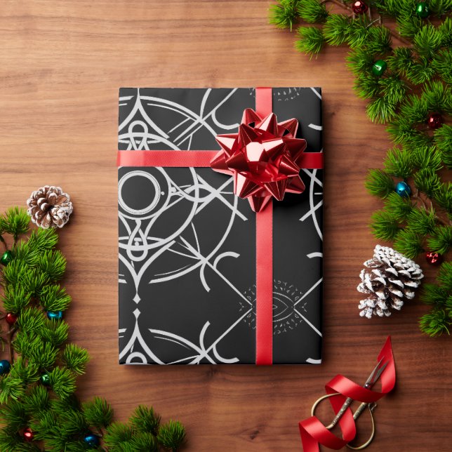 Papel De Presente Mandala, arte simétrica (Presente de Natal)