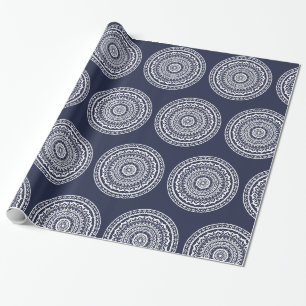 Papel De Presente Mandala Branca Deixe o mar te libertar