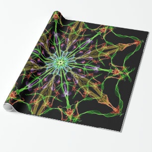 Papel De Presente Mandala da Web da Alienígena Spider  Presentes de