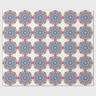 Papel De Presente Mandala de Flores