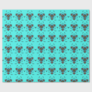 Papel De Presente Mandalala Zen Turquesa