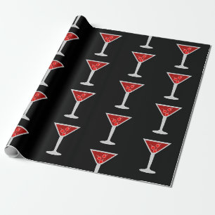 Papel De Presente Manhattan Cocktail Barman Amantes de Álcool Bebida