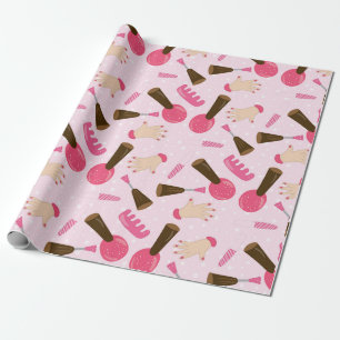 Papel De Presente Manicure rosa