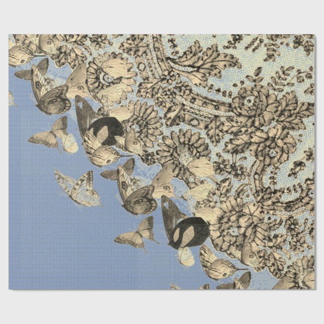 PAPEL DE PRESENTE MANTEIRAS E PEDAÇO DE PAPEL AZUL (Aberto)