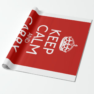 Papel De Presente Mantenha a calma e continue
