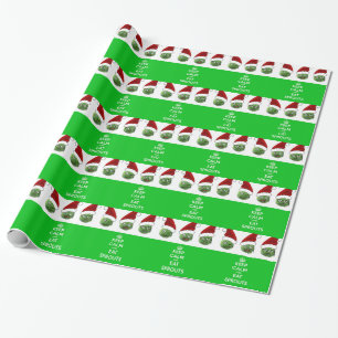Papel De Presente Mantenha calmo & coma Sprouts