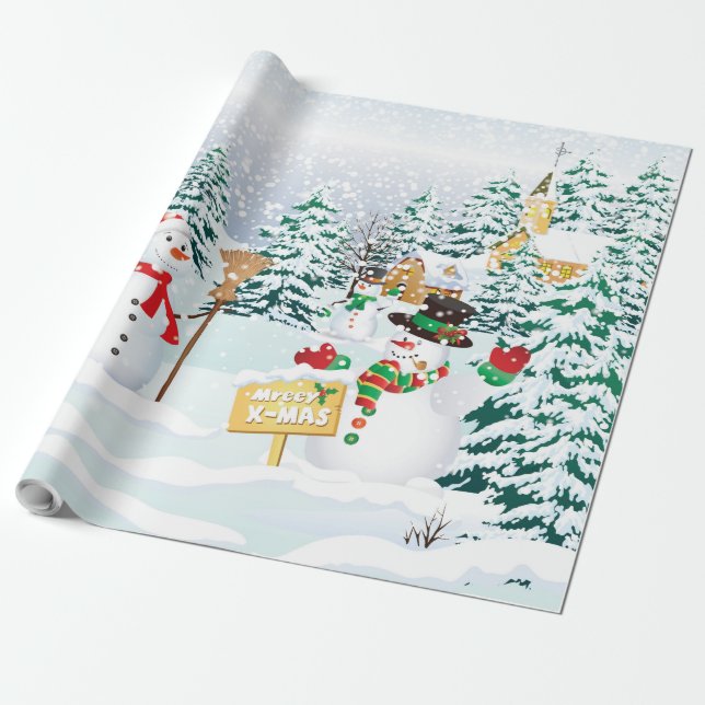 Papel De Presente Mantenha ou Crie seu próprio design (Desenrolado)