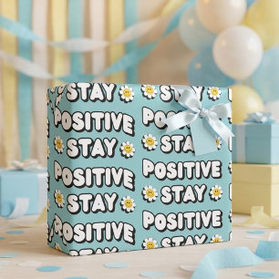 Papel De Presente Mantenha-se Positivo