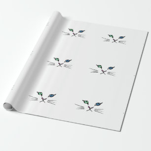 Papel De Presente Mão bonito cara tirada do gatinho