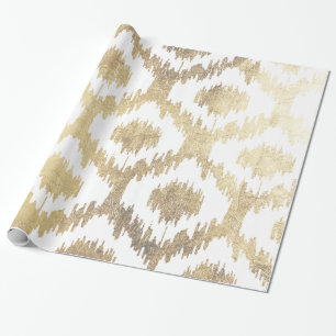 Papel De Presente Mão branca moderna ouro tirado do falso do teste