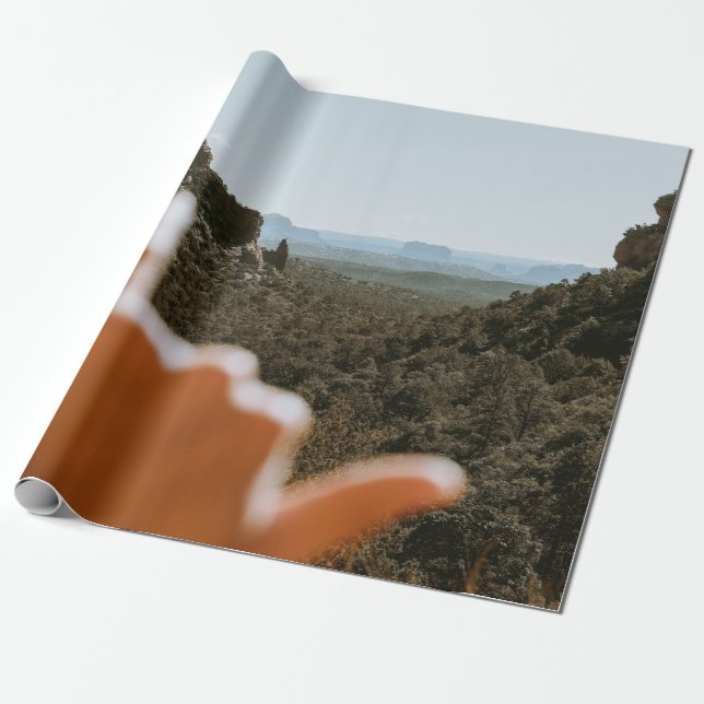 Papel De Presente Mão humana esquerda (Desenrolado)