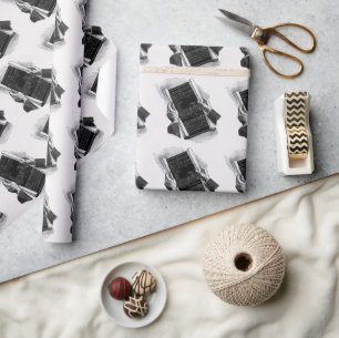 Papel De Presente Mãos com plantas arquitetônicas azuis, Negócios Vi