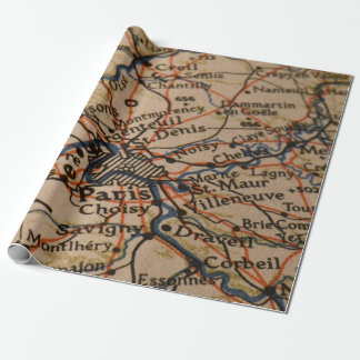 Papel De Presente Mapa de Paris