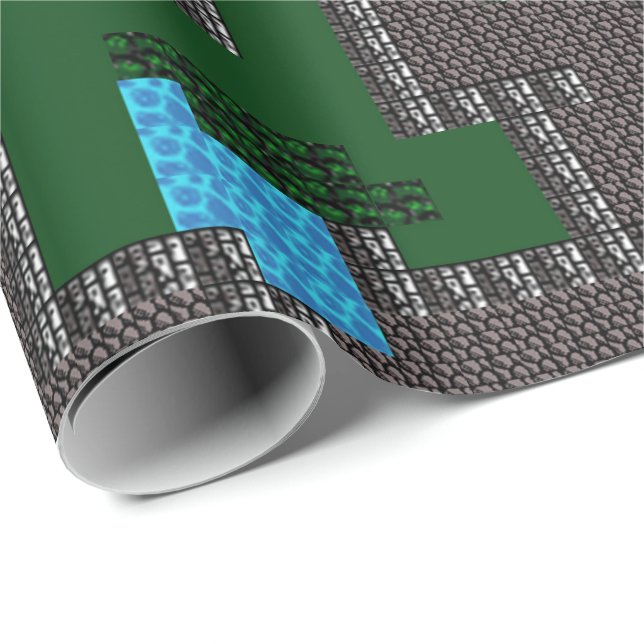 Papel De Presente Mapa do Dungeon da aventura da fantasia (Ponta do rolo)