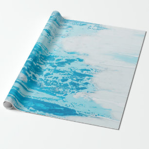 Papel De Presente Mar azul