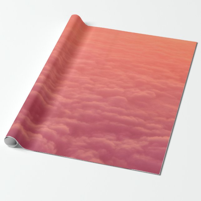 PAPEL DE PRESENTE MAR DE NUVENS BRANCAS (Desenrolado)