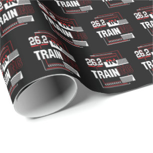 Papel De Presente Marathon Running - 26.2 em Training Abstrato