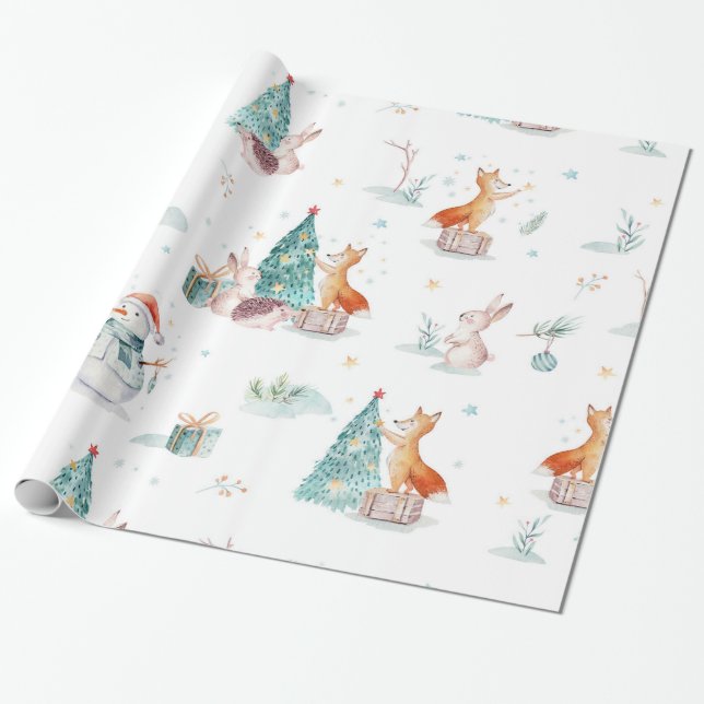 Papel De Presente Maravilha-de-inverno-caverna-nu (Desenrolado)