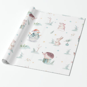 Papel De Presente Maravilha-de-inverno-caverna-nu