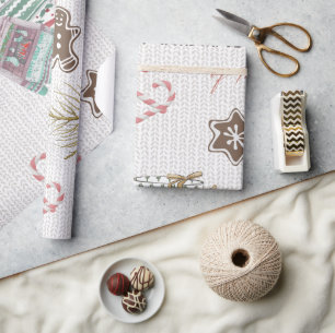 Papel De Presente Maravilhosa Christmastime Modern Watercolor