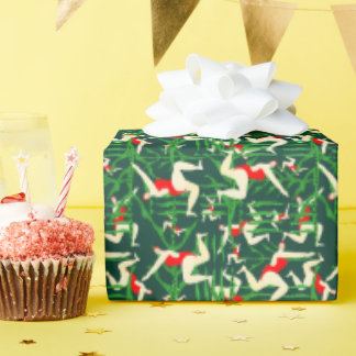 Papel De Presente Maravilhosa Natação Selvagem