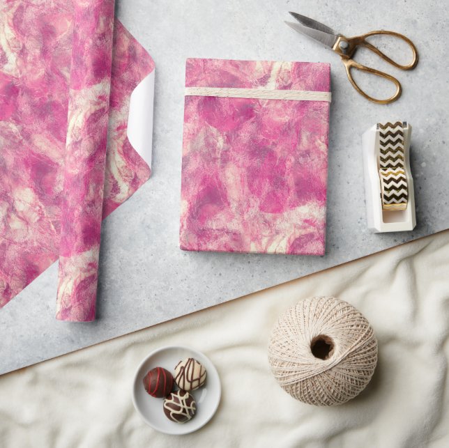 Papel De Presente Márbita Dourada rosa rosa rosa rosa (Artesanato)
