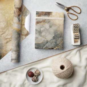 Papel De Presente Marble Inspirou Padrão Sem Costura