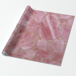 Papel De Presente Marble Rosa