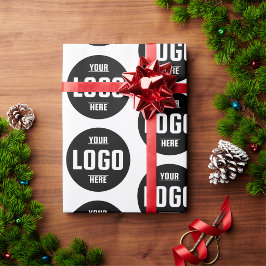 Papel De Presente Marca de logotipo de empresa personalizada - Branc