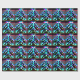 Papel De Presente Marcha das Tartarugas Neon