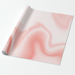 Papel De Presente Mares de mármore macios de rosa-ouro