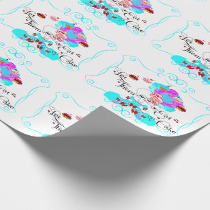 Papel De Presente Marie Antoinette Deixa-Os Comer Bolo