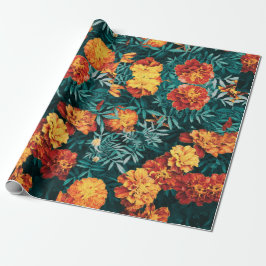 Papel De Presente Marigold Flowers