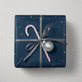 Papel De Presente Marinho azul estrelas de Natal diversão