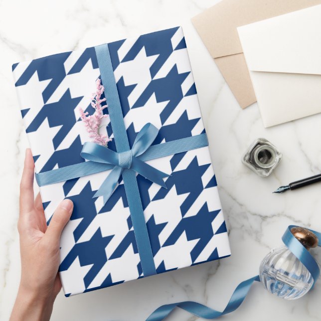 Papel De Presente Marinho Blue Moods Wraping Paper (Presentear)