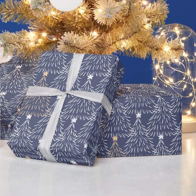Papel De Presente Marinho de inverno (Feriados)