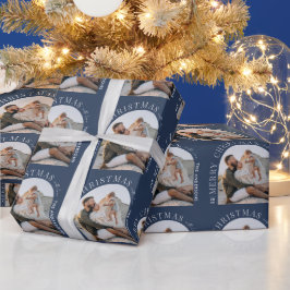 Papel De Presente Marinho de Natal - Arte de Fotografia Moderna