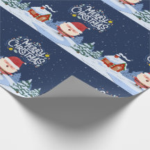 Marinho Divertido Papai Noel Ilustrado Feliz Natal