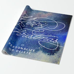 Papel De Presente Marinho Personalizado Azul Grande Vintagem Feliz N