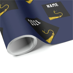 Papel De Presente marinho presente de formatura azul