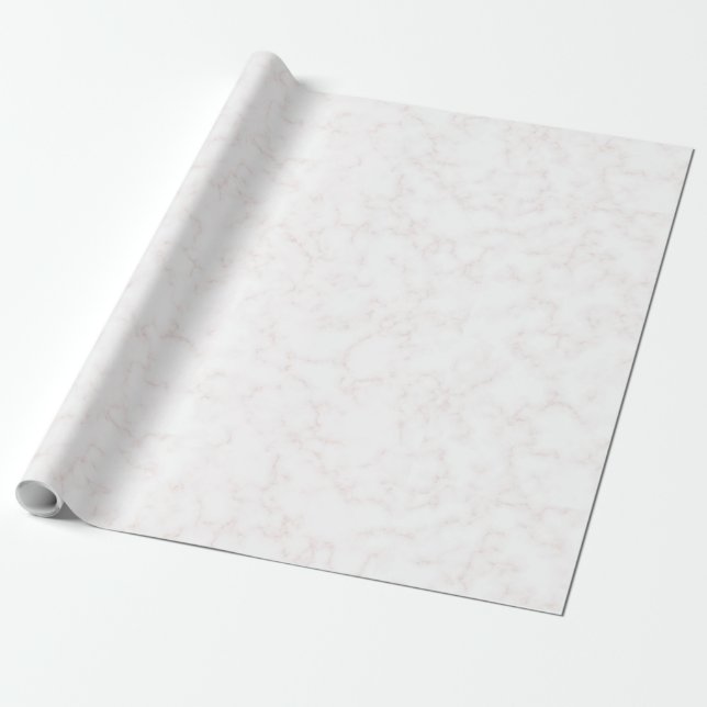 Papel De Presente Mármaco branco Elegante e pálido embebido no inver (Desenrolado)