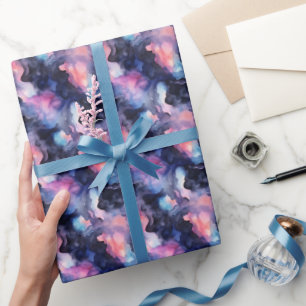 Papel De Presente Mármore Arco-íris 