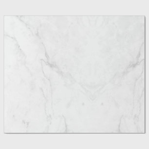Papel De Presente Mármore Branco
