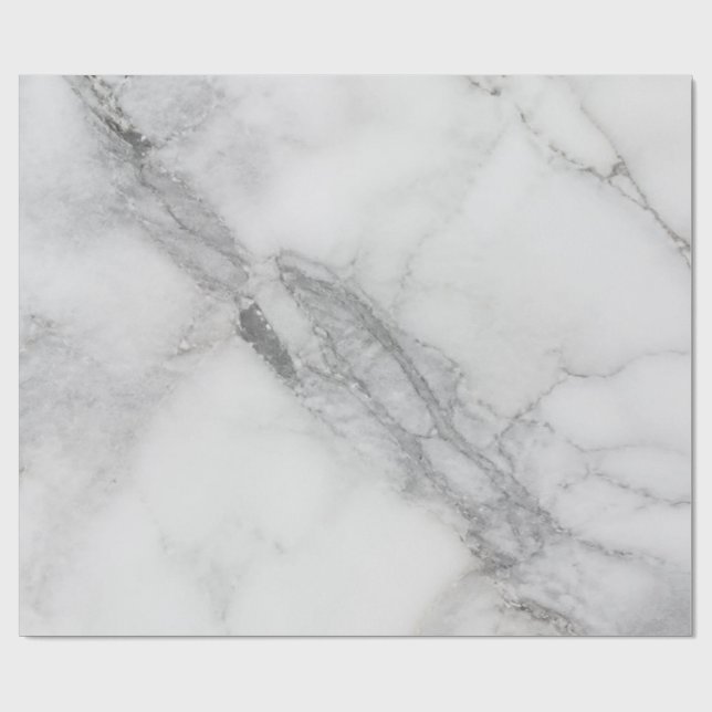 Papel De Presente Mármore Branco (Aberto)