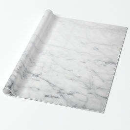 Papel De Presente Mármore branco minimalista